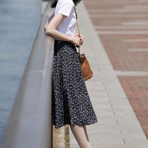 Uniqlo Floral Midi Maxi Skirt With Pockets